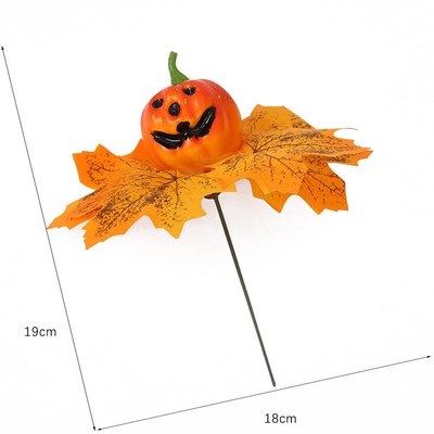 Halloween simulation funny pumpkin maple leaf decoration枫叶