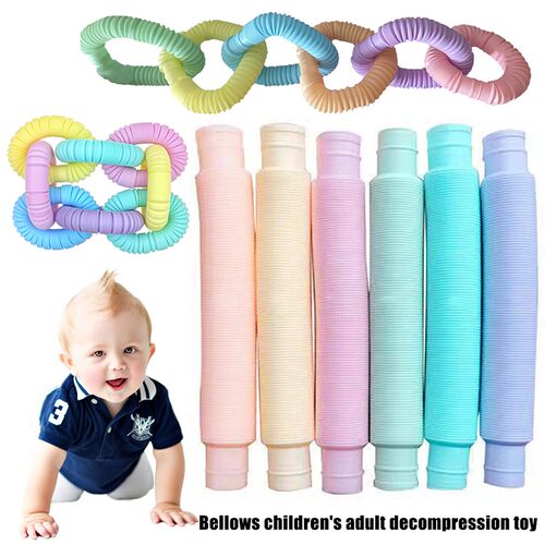 1/5Pcs Luminous Pop Tubes Sensory Fidget Toy Sss Relieve Toy