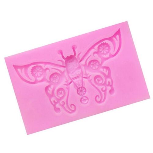 Butterfly Relief Flower Silicone Lace Mold Cupcake Fondant M