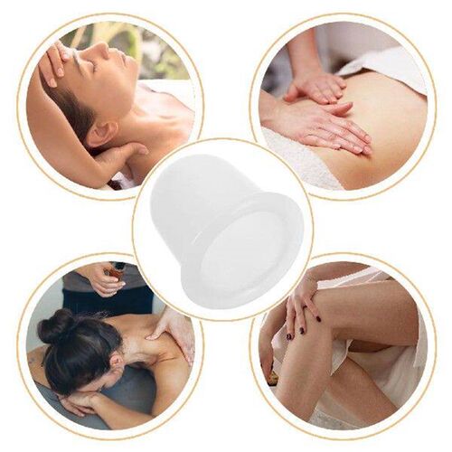 4 Pcs Silicone Cupping Device Kit at Home Massage Back