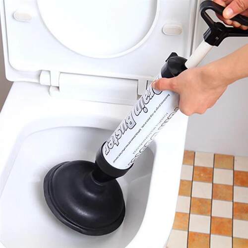 Toilet Plunger High Pressure Pump Suction cups Anti Clogging