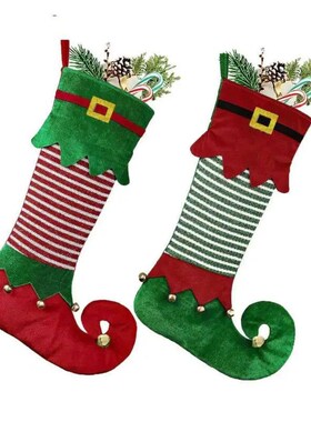 Hanging Christmas Stockings Gift Bag Boots Candy Bag Sock No