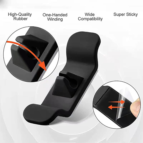 3/6PCS Cord Wrapper Storage Cable Wire Organizer Clips Holde
