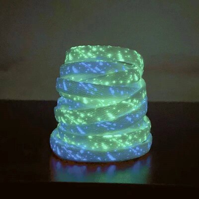 1 Pair Luminous Shoe Laces Glowing Fluorescent Shoelaces For