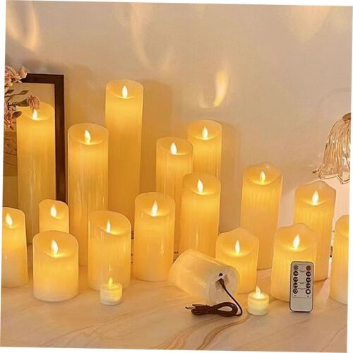 LED electronic candle light remote control smokeless candle