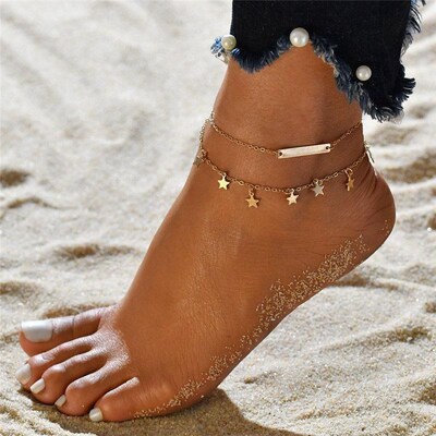 Bohemia Beads Ankle Bracelet for Women Leg Chain Round Tasse