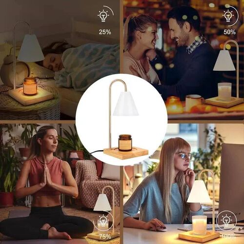 1PC Candle Warmer Table Light Dimmable Candle Table Lamp Woo