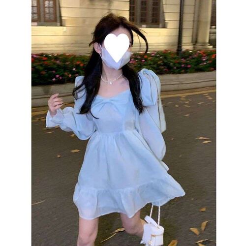 Elegant Solid Color Sweet Dress Womens Summer Sunscreen Wai