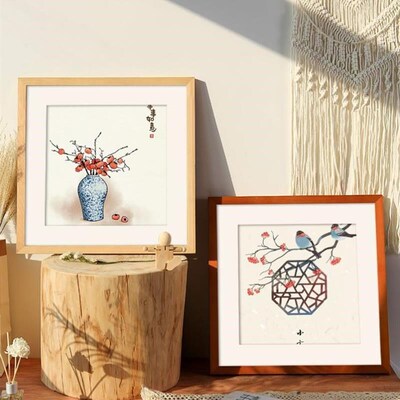 Nordic simple wooden photo frame square picture frames 相框