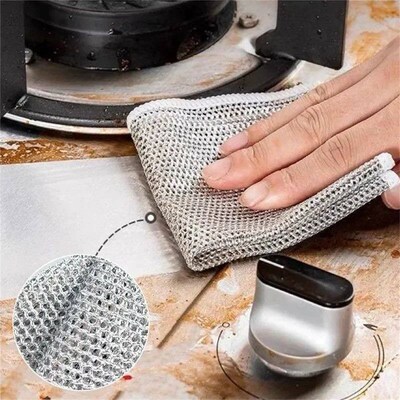 Wholesale Metal Steel Wire Rags Cloth Home Kitchen Pot Pan D