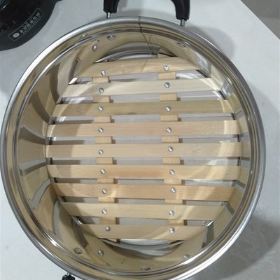 小帅厨多功能铸铁锅电炒热锅2CM蒸锅养身无涂层竹笼屉锅加深加厚