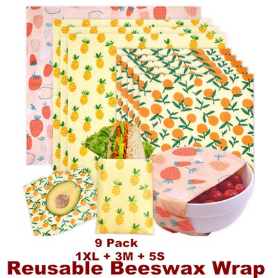 Beeswax Food Wrap Bread Sandwich Wrapper Storage Reusable