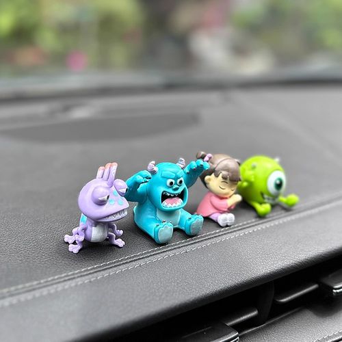 车载趣味摆件汽车可爱卡通怪兽公司公仔车内中控台饰品车上创意女
