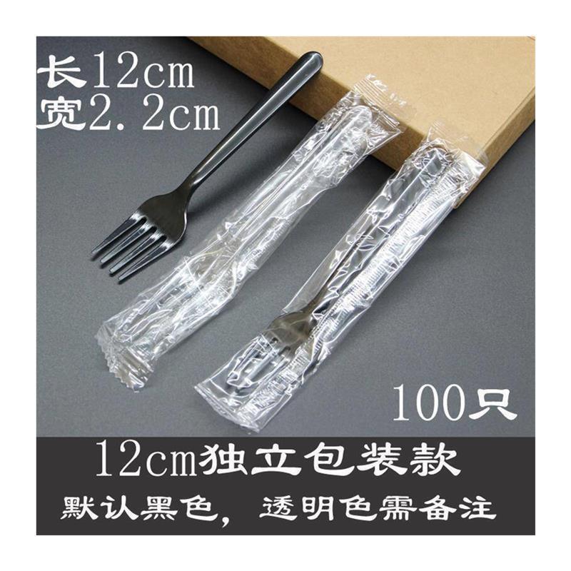 dispble plastic forks fruit fork onetime cake west fork图片