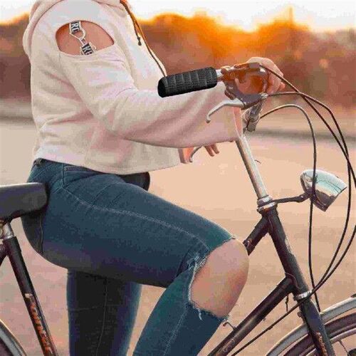 2 Pcs Electric Bike Grips Cycling Cover PU Handlebar Ends