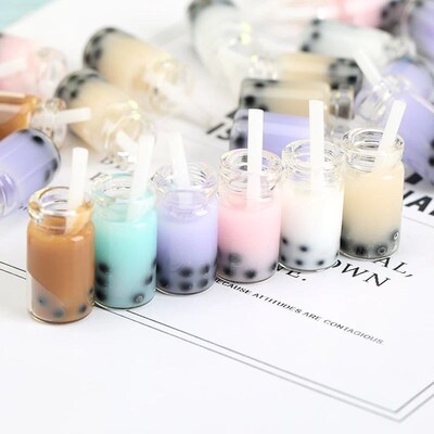 Boxi Resin Boba Slime Kit Bubble Tea Charms Additives Suppli