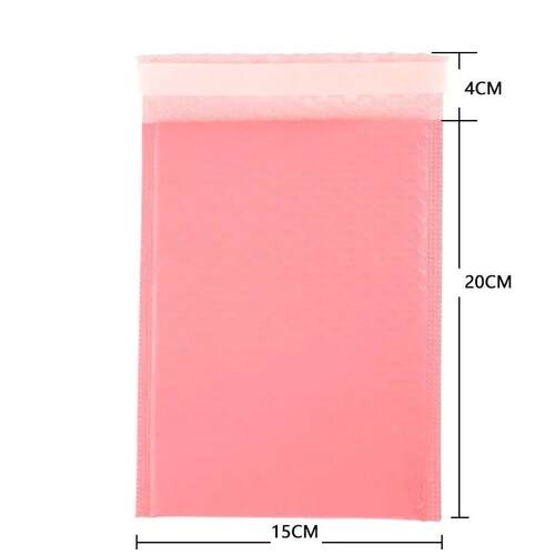 100pcs Bubble Mailers Pink Poly Bubble Mailer Self Seal Padd