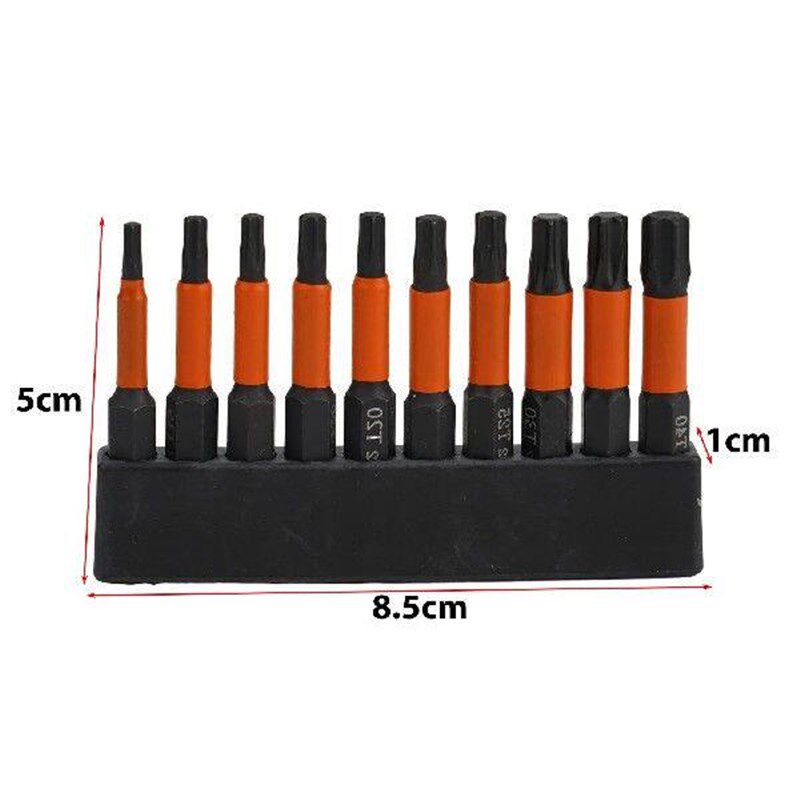 Reliable and   11Pcs Magnetic Torx Bit Set for Easy Use