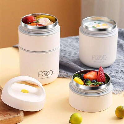 Stainless Steel Vacuum Thermal Lunch Box Insulated Lunch Bag