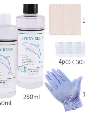 1:1 Clear Epoxy Resin Crystal Clear Art Resin Epoxy 2 Part