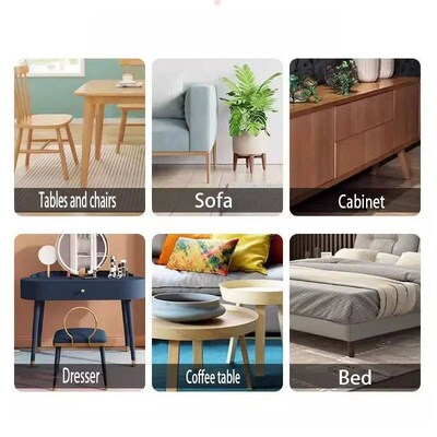 16pcs Rubber Chair Leg Caps Floors Protector Pads Furniture