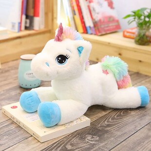 Lucky rainbow custom birt plush toy unicorn Party Star horse