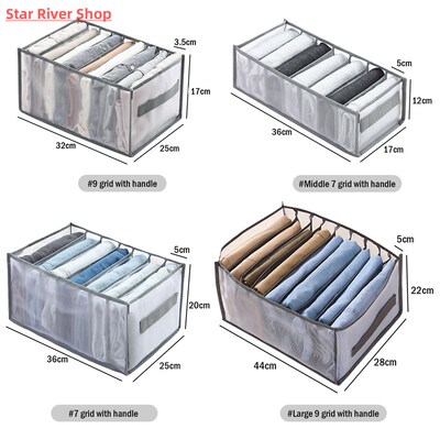 Foldable Closet Organizer Drawer Divider Organizer For Jeans