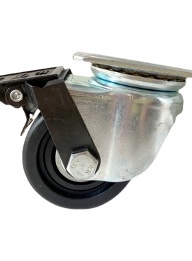 寸3寸低重心万向轮孔距71X71调节轮重型脚轮尼龙轮工业轮设备