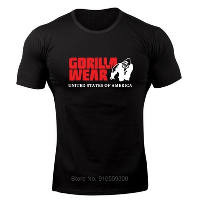 Mens Gorilla wearing Print Tees summer new cotton o neck sh