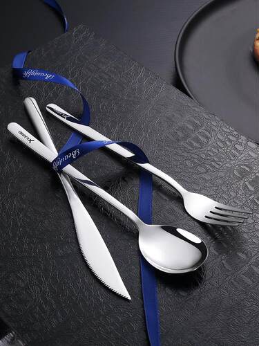 stainless steel Western tableware knives and forks 22 pieces