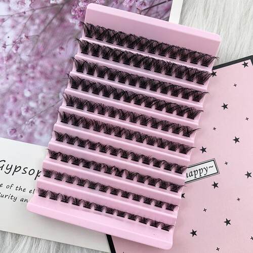 Segmented Eyelashes Thick Single Cluster Hot Melt Diy Self-g