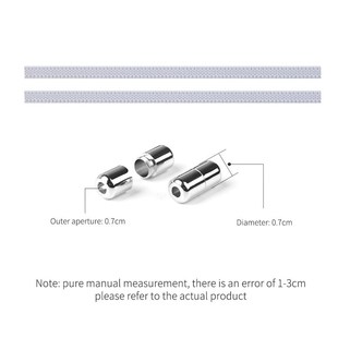 1Pair Elastic Flat Shoelaces No Tie Shoe laces Metal Lock Cr