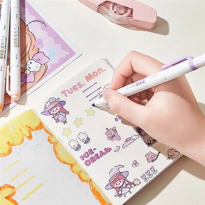 5PCS Candy color Highlighters Fluorescent Pen Markers Statio