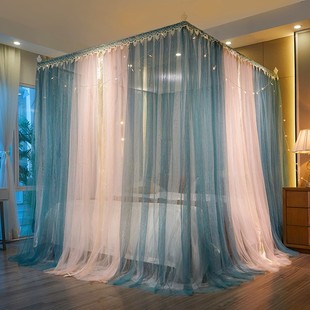 2021年新款 层落地蚊帐家用支架固定公主风加密加厚1.5m1.8m米床