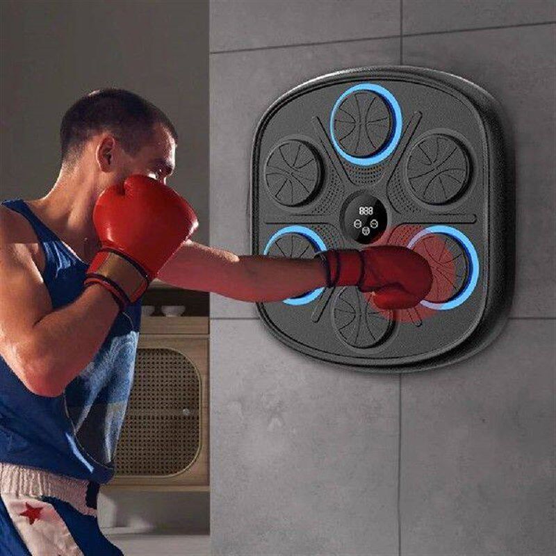Music Boxing Machine Wall Target LED Lighted Smart Boxing