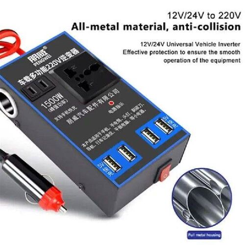 12v Car Inverter DC 12V 24V to 220V Auto Converter USB C