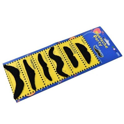 6pcs/lot Funny Costume Fake Mustache Moustache Funny Fake Be