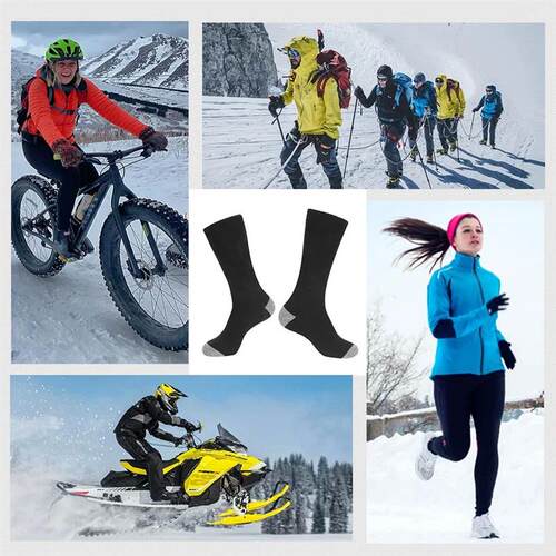 Winter Heated Socks Mens Womens Thermal Heating Foot Warme