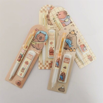 0.5mm Kawaii Capybara Mechanical Pencil Set With Refill Lead