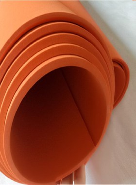 激光刀模泡棉弹垫 EV橘红色橙色高回弹力泡棉 5度刀板弹垫