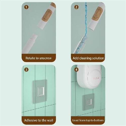 Light Luxury Kitten Soap Dispenser Toilet Brush Long Handle