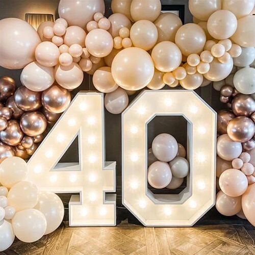 91.5cm Giant Led Light Birthday Number Figure 1st Birthday A
