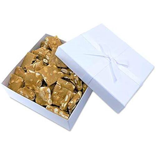 Gourmet Peanut Brittle White Gift Box - by Its Delish