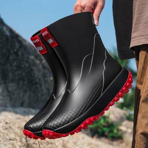 2026 Outdoor Non-slip Light Shoes Men Rain Boots Waterproof
