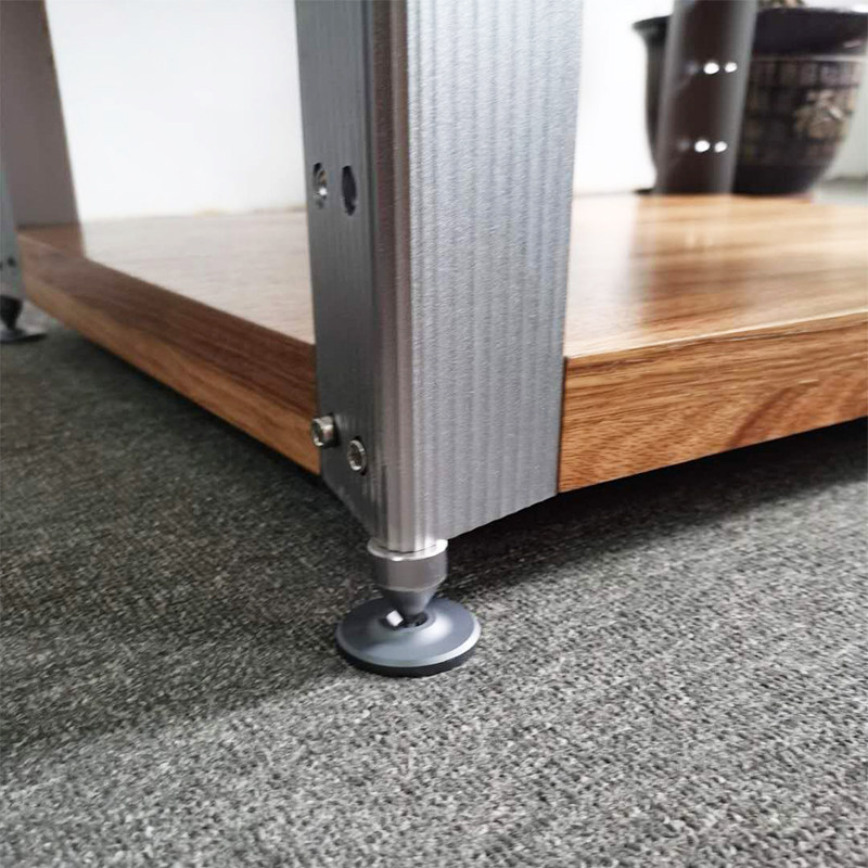 艺特30BC单三层音响机柜可调节层板器材胡桃樱桃枫木功放架