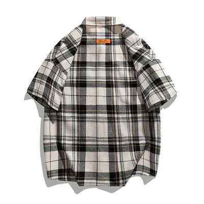 Shirt Mens Summer Ins-style Tooling Short-sleeved Top tendy