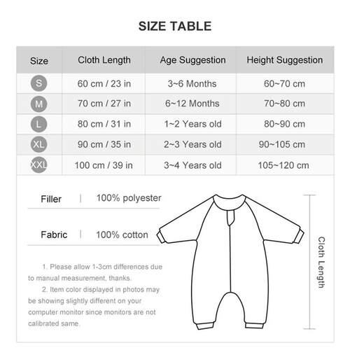 Baby Sleeping Bag Dinosaur Sleep Sack 2.5Tog Winter Warm Kid