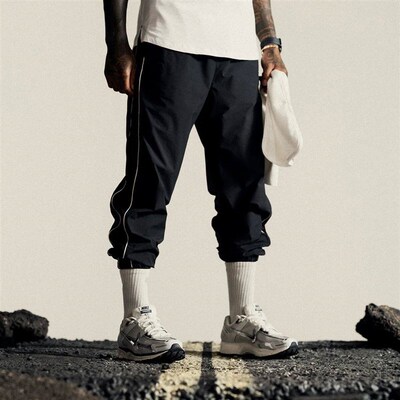 Black Loose Casual Pants Men Joggers Gym Fitness Sweatpants