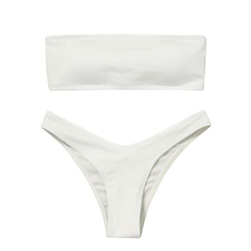 Womens Bikini High Waisted Tummy Control Two Piece Swimsuit