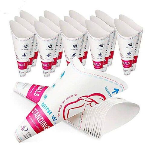 12/20pcs Disposable Female Urination Device Hygienic Stand
